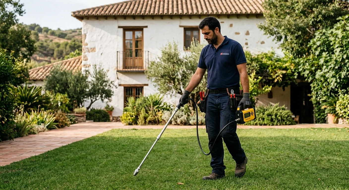Cómo localizar una fuga de agua en una tubería enterrada (sin romper)